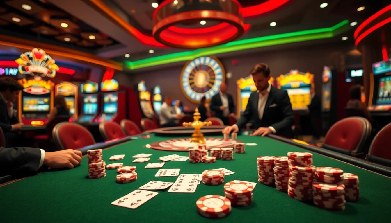 Exciting gambling atmosphere at 789winco.com featuring vibrant casino games and stunning visuals.