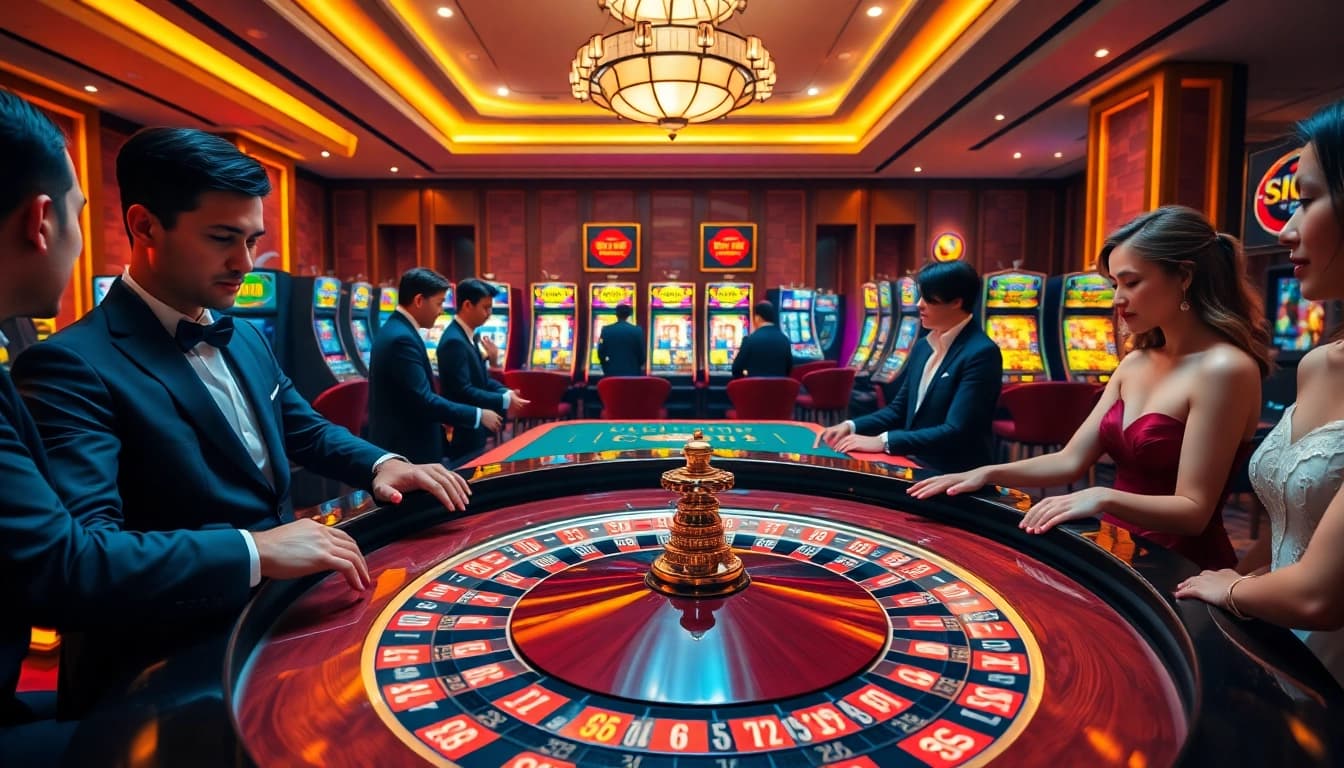 Experience the excitement of gambling at trang chủ luck8 with vibrant casino visuals.