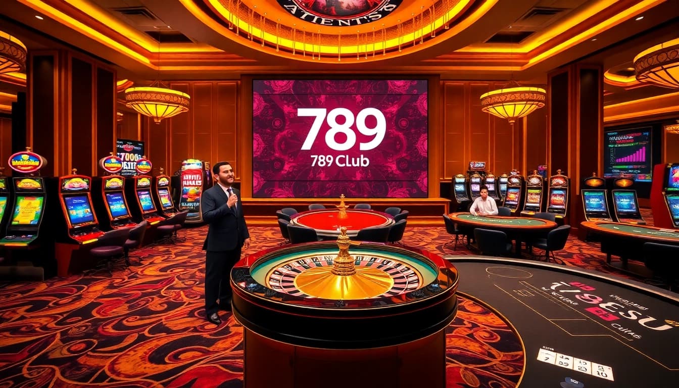 Experience the thrill of gambling at https://789cluber.com/ with vibrant casino tables, cards, and gambling excitement.