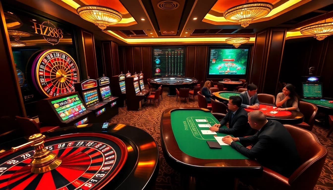 Experience thrilling gameplay at HZ88 with advanced betting interfaces and engaging casino elements.
