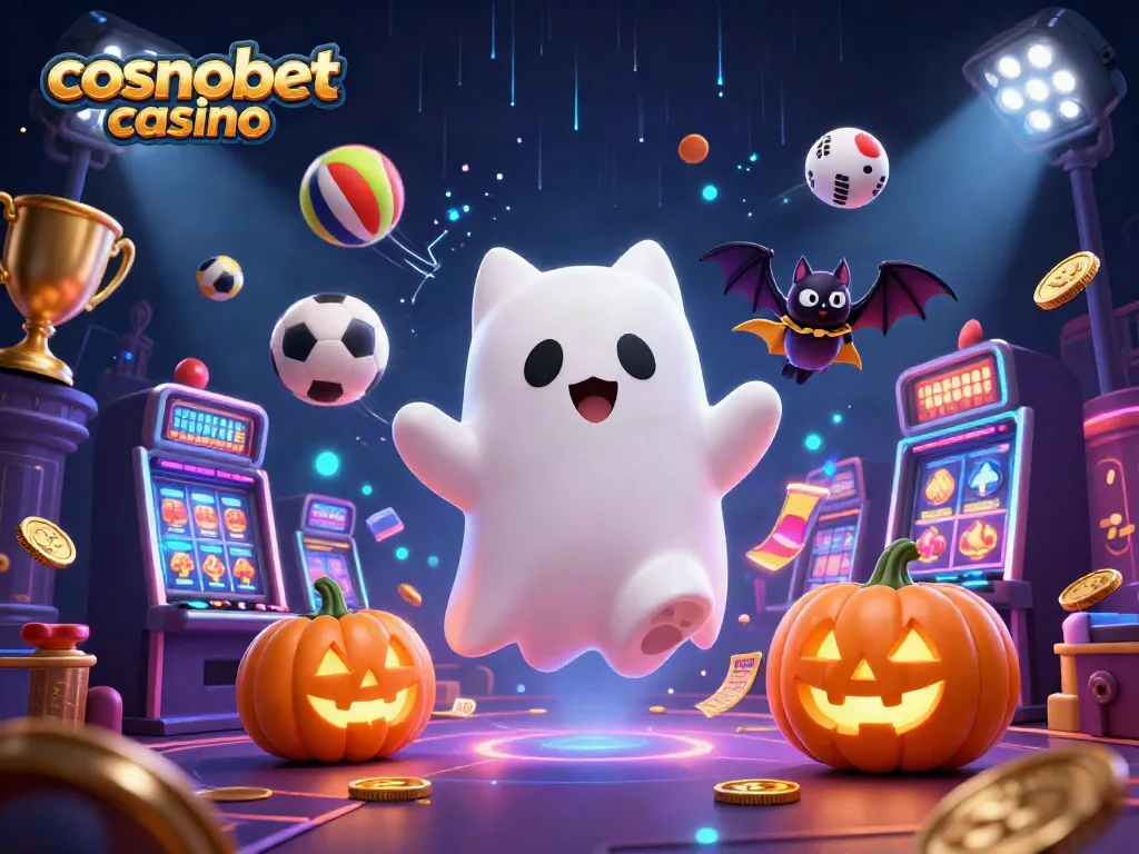 Experience thrilling gameplay at Cosmobet Casino with a ghost cat and treasures!