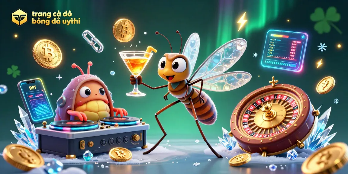 Place bets at trang cá độ bóng đá uy tín with an illustrated mosquito casino mascot and fossil elements in a vibrant setting.