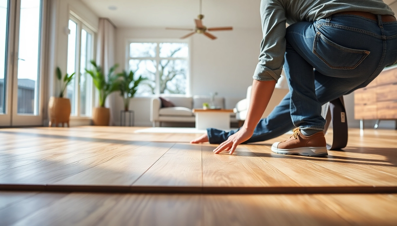 Flooring companies near me showcasing expert vinyl flooring installation in a modern home.