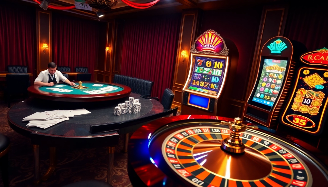 Engaging players in an energizing casino scene with roulette and poker activities at ok8386.com.