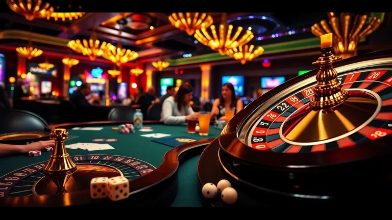 Experience the excitement of gambling at https://nhacaiuytin.place/ with a vibrant casino scene featuring poker and roulette.