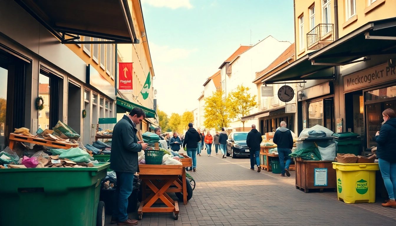 Dedicated Schrotthändler Wuppertal providing eco-friendly scrap collection service in a vibrant neighborhood.