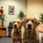 Supportive session with a clinical psychologist in Sydney alongside a therapy dog.