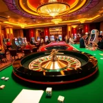 Experience the thrill of playing at https://bet88b.us.com/ with luxury casino visuals featuring poker tables and roulette wheels.