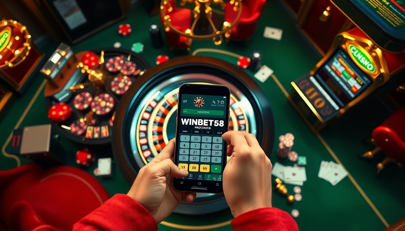 Experience the thrill of winning at WINBET58 with engaging casino games and vibrant visuals.