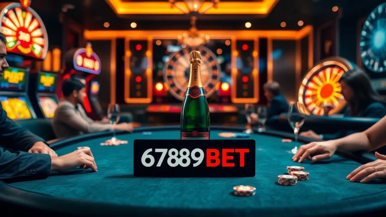 Engage in thrilling poker at 6789BET's luxurious gambling table surrounded by elegant casino elements.