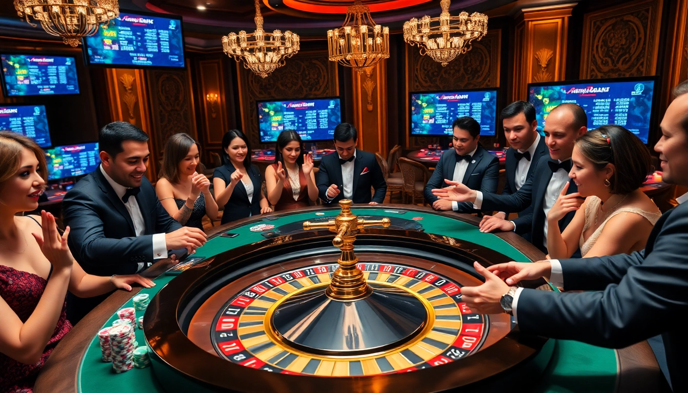 Experience the thrill of betting at https://rikvip.college/ surrounded by exciting casino tables and vibrant players.