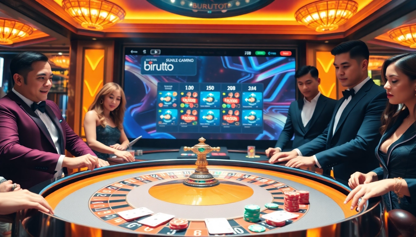 Experience thrilling gambling with birutoto online games and premium casino vibes at the roulette table.