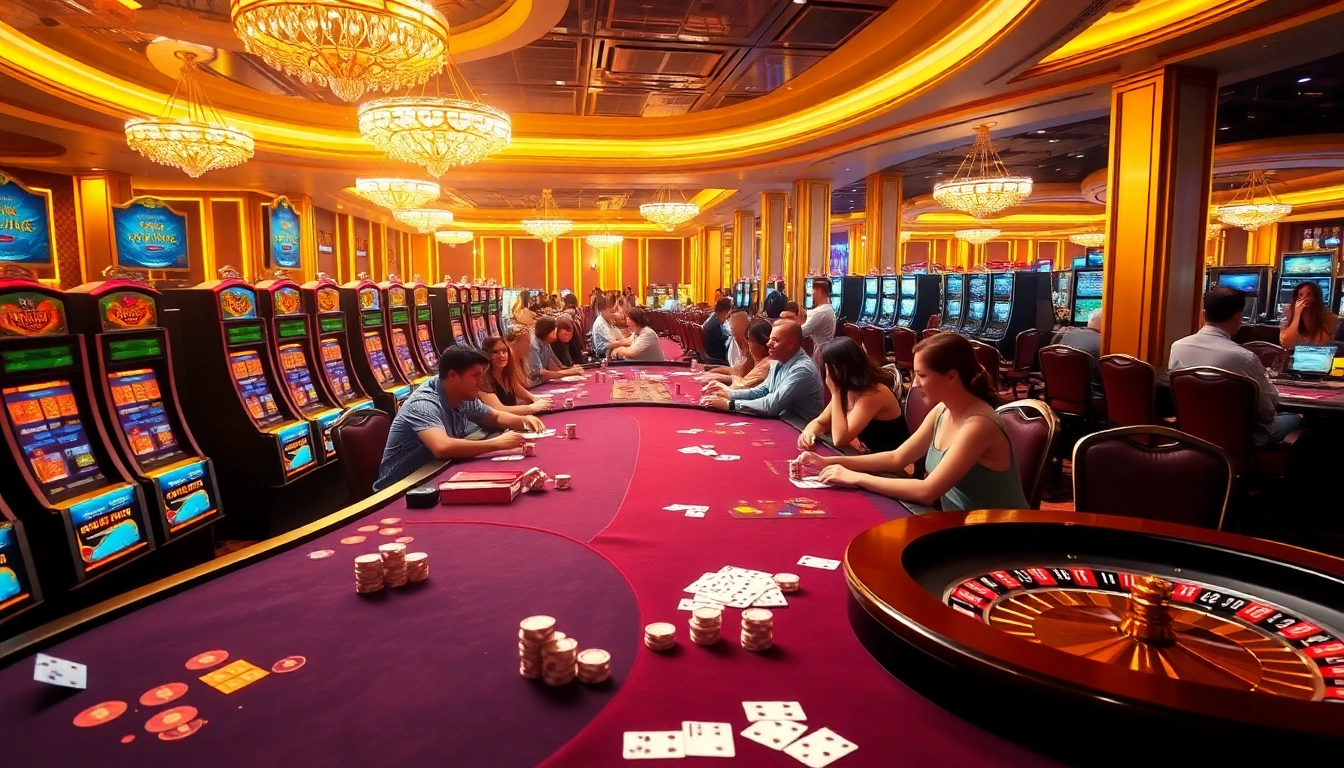 Experience thrilling moments at https://99win1.us.com/ with players engaging at vibrant casino tables.