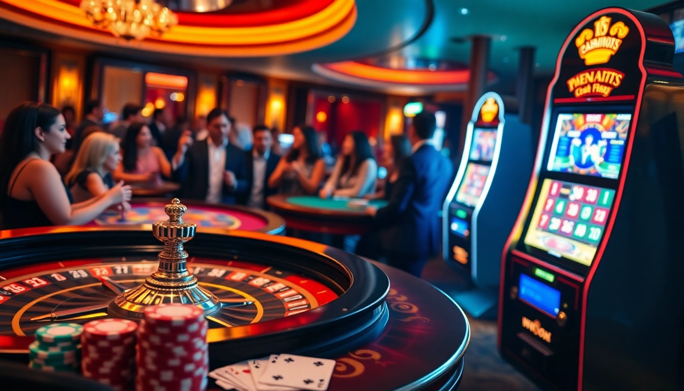 Exciting casino moment at https://rr88csn.com/ showcasing roulette action, poker chips, and luxurious decor.