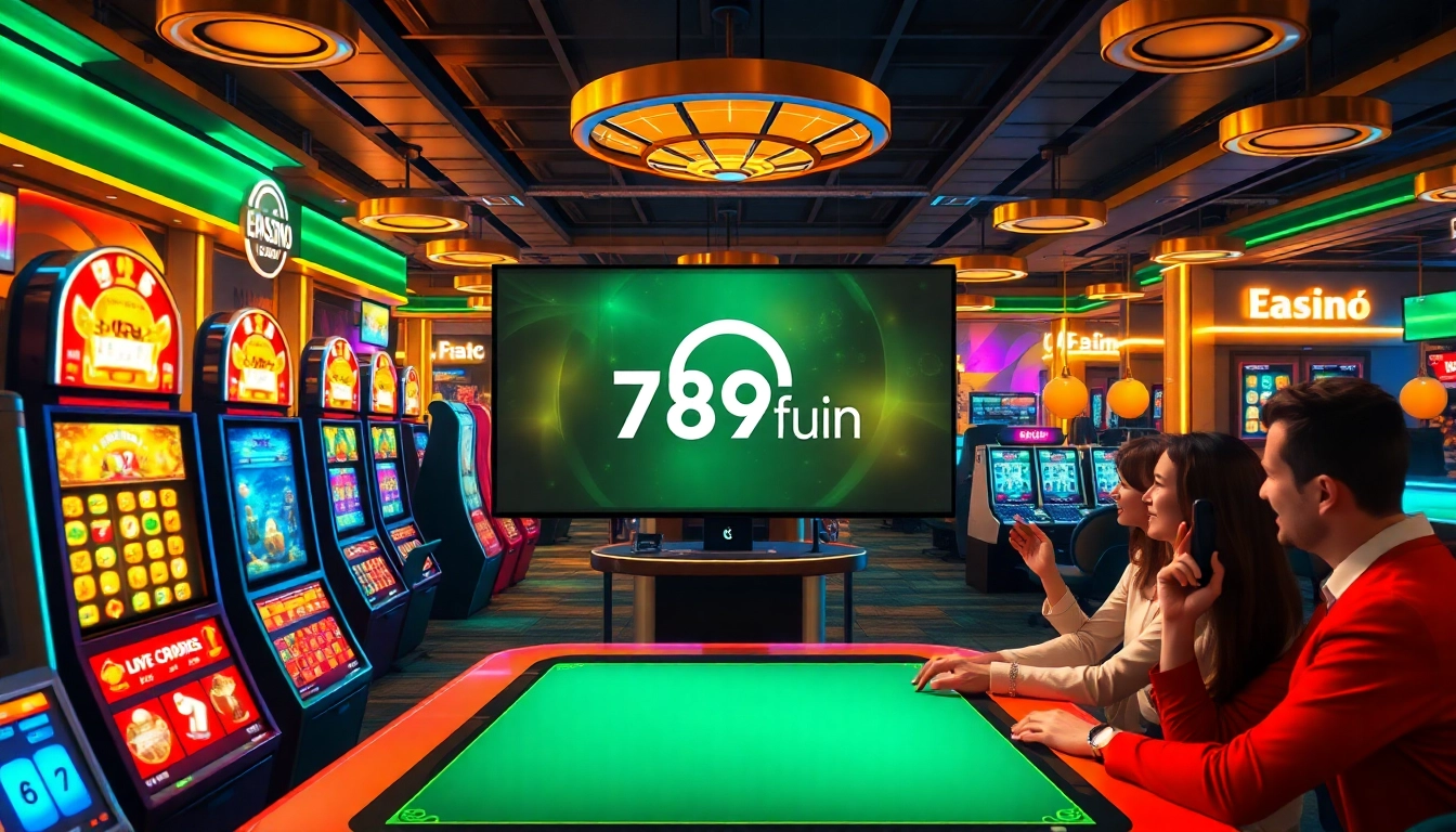 Exciting online casino scene featuring https://789ff.biz/ logo with players engaging in dynamic gameplay.
