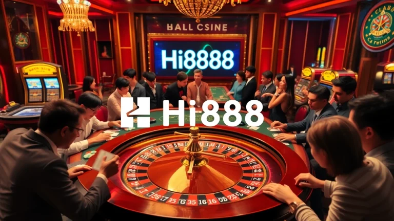 Gamblers at a vibrant Hi888 roulette table engaging in strategic betting.