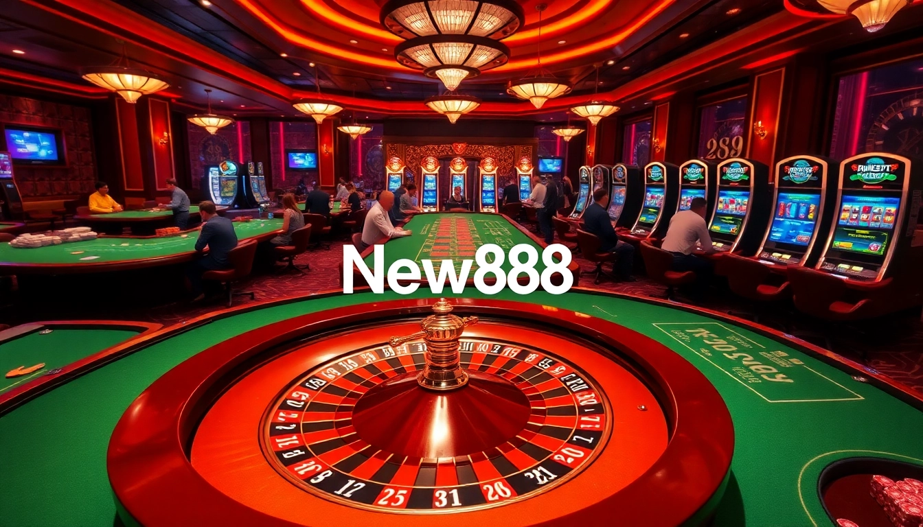 Experience thrilling action at https://vnew88.vip/ with spinning roulette wheels and vibrant poker tables.