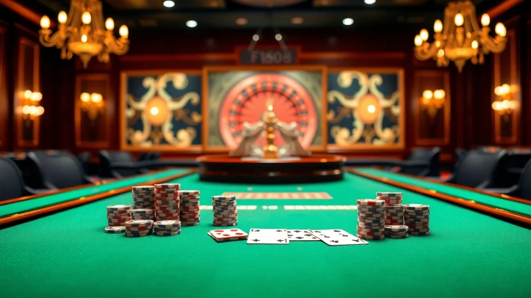 Experience thrilling gameplay at F168 with vibrant casino visuals featuring poker and roulette.