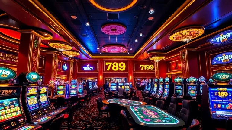 Experience the thrill of gambling at the 789 club with vibrant tables and exciting slot machines.