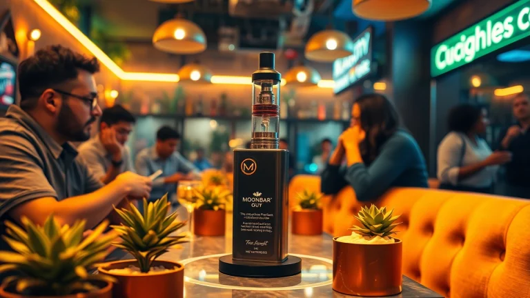 Explore premium vape products at moonbarguy uk's inviting lounge atmosphere.