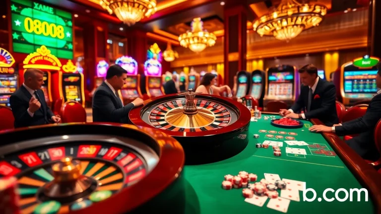 Thrilled players engaging in high-stakes games at 888b.com casino.