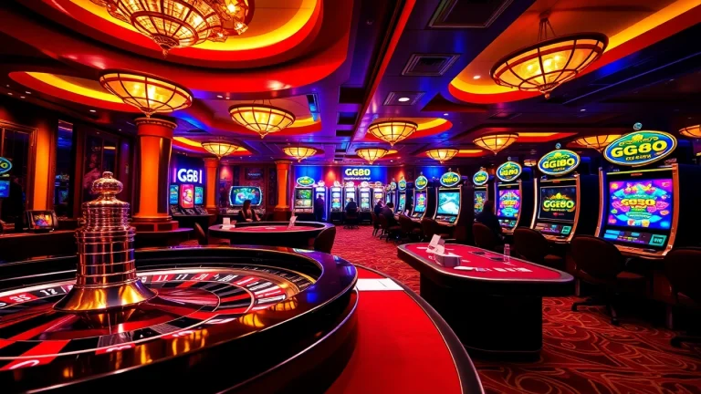 Experience the thrill of betting at GG88.com with vibrant casino tables and exciting games.