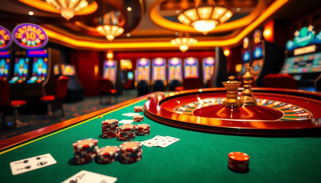 Engage with gambling excitement at https://fabet.free/ featuring casino tables, poker chips, and vibrant slot machines.