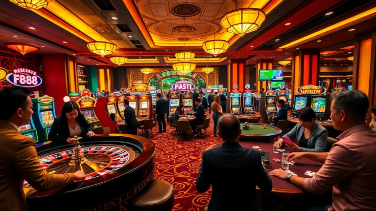 Experience the excitement of fb88 with players engaged at a lively casino table.