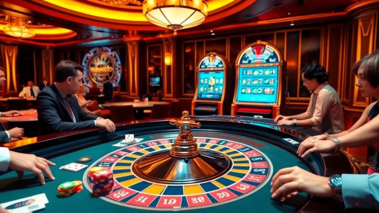 Experience luxury gaming at VT88 casino with high-stakes roulette and vibrant poker action.