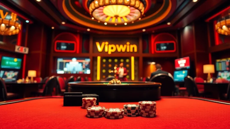 Experience VIP casino excitement with Vipwin poker tables and vibrant roulette wheels.