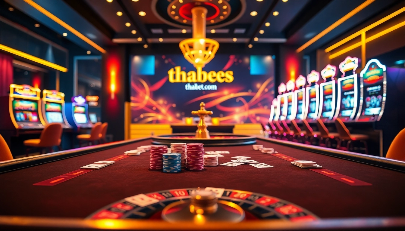 Win big at thabet.com with a luxurious casino experience featuring vibrant tables.