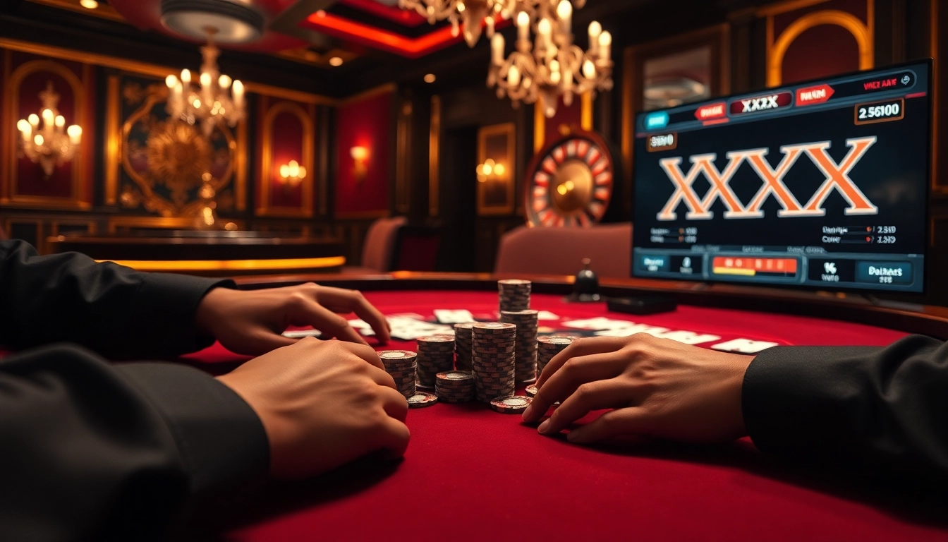 Engage in an exciting XXX game with intense poker action and luxurious casino atmosphere.