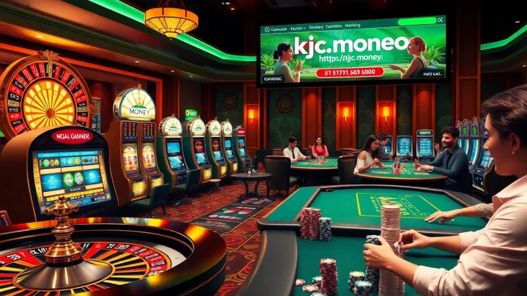 Engaged players enjoying their games at the luxurious casino featuring the website https://kjc.money/ for online gambling.