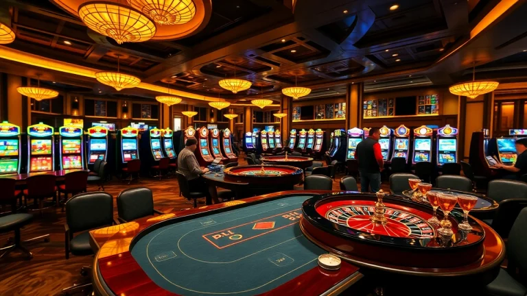 Experience the thrill of gaming at dn88 com with vibrant casino tables and players engaged in action.