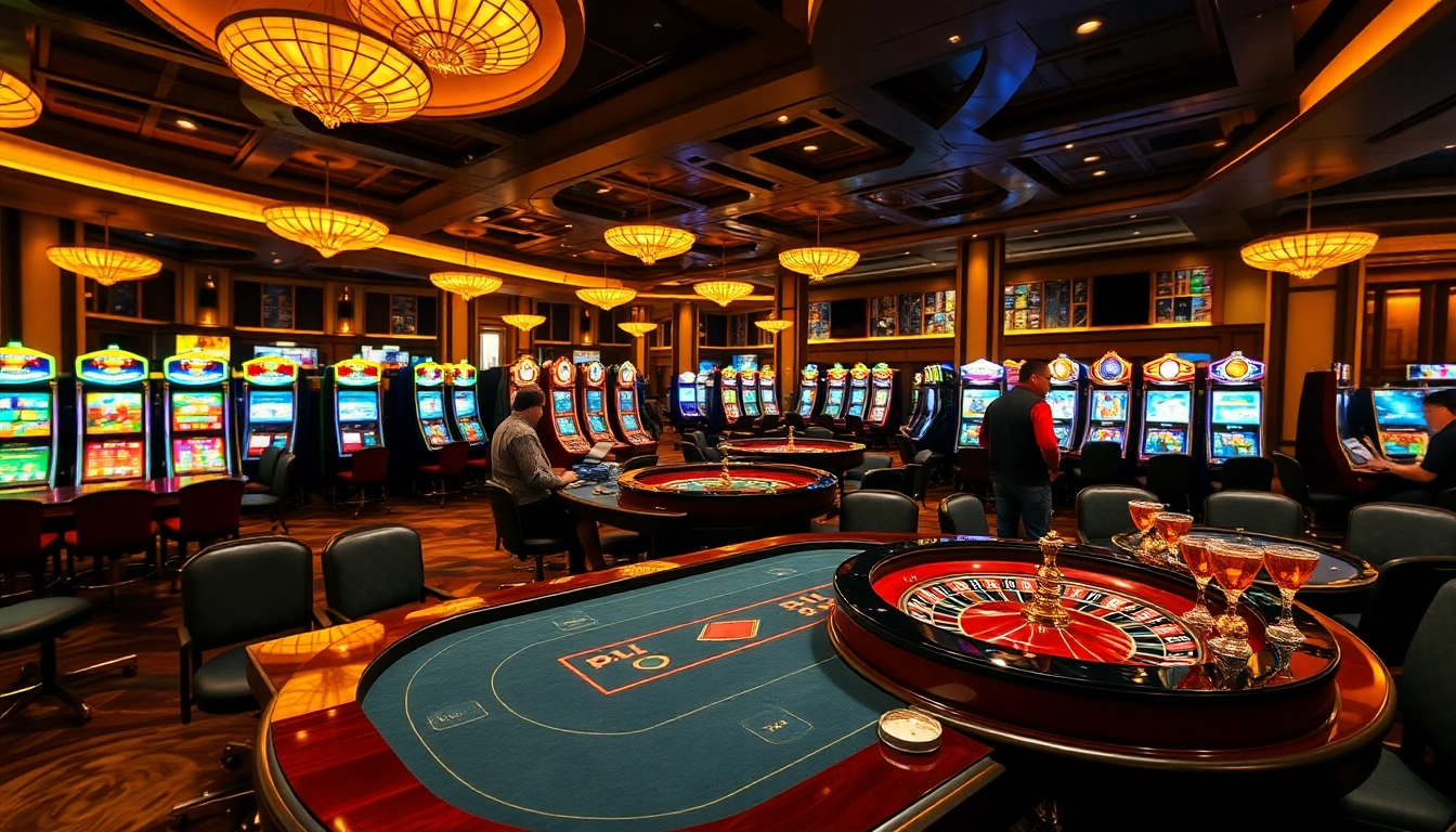 Experience the thrill of gaming at dn88 com with vibrant casino tables and players engaged in action.