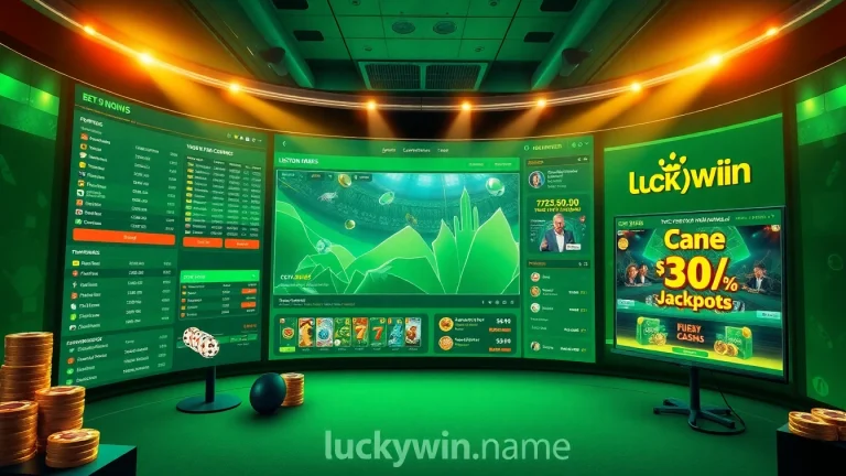 Experience the vibrant interface of luckywin.name, a premier online gambling platform featuring exciting games and promotions.