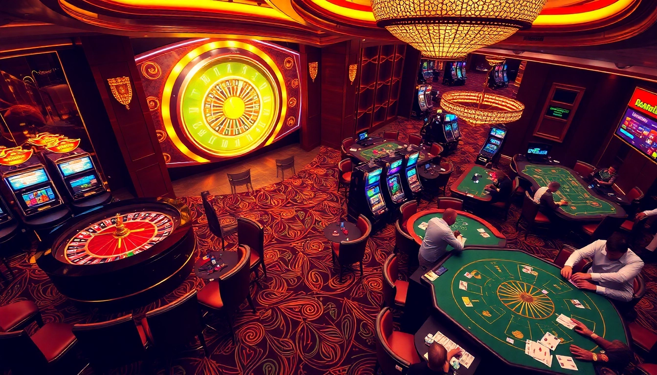 Dynamic gameplay at https://xx88.sa.com/, featuring roulette and poker tables in an elegant casino atmosphere.