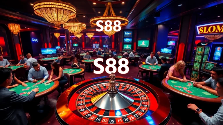 Experience the thrill of gambling at S88 casino with vibrant tables and engaging players.