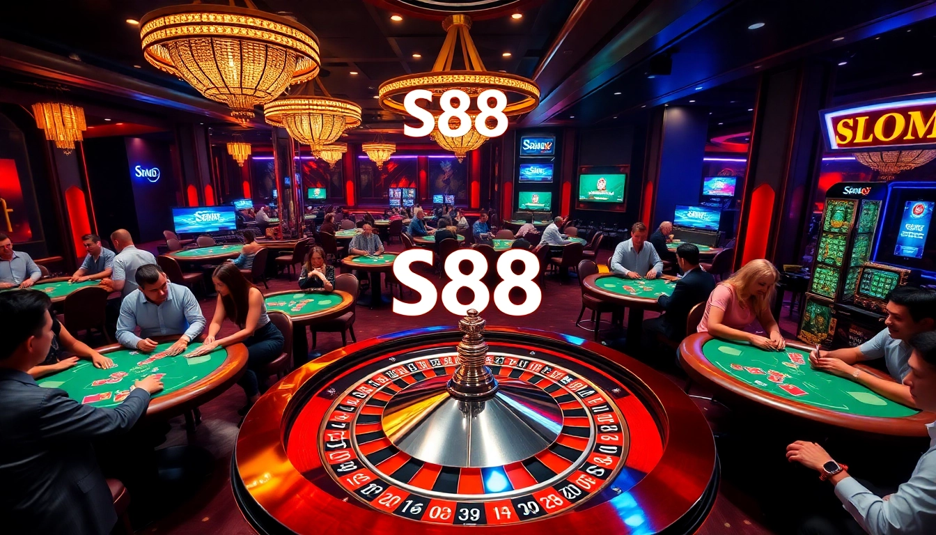 Experience the thrill of gambling at S88 casino with vibrant tables and engaging players.