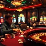 Hòa mình vào bầu không khí sôi động của cờ bạc tại https://luck8.net với các chip poker, lá bài và bàn roulette.