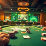 Exciting online card gaming scene at gamebaidoithuong.trading, featuring players and vibrant visuals.