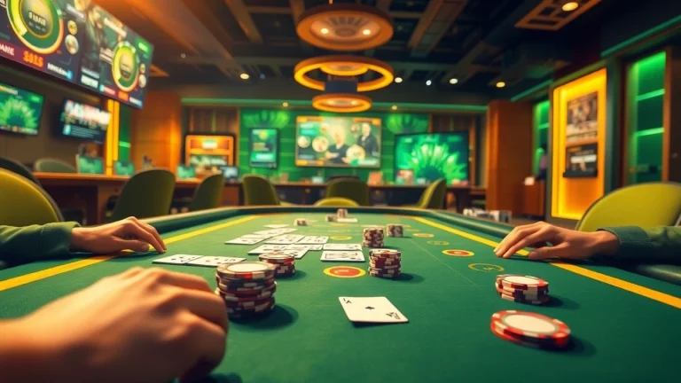 Exciting online card gaming scene at gamebaidoithuong.trading, featuring players and vibrant visuals.