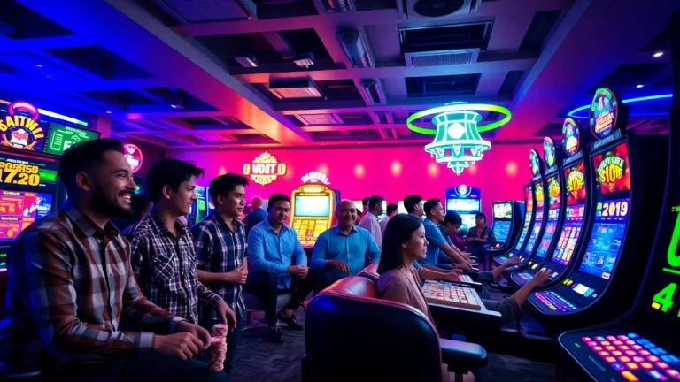Engaging online casino scene showcasing sbobet.dance with vibrant gaming activities.