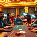 Engaging gaming experience at w88.nyc featuring baccarat and blackjack players.