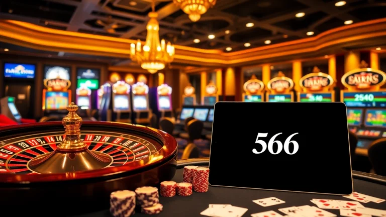 Experience the excitement of winning with 566 at a luxurious casino table.