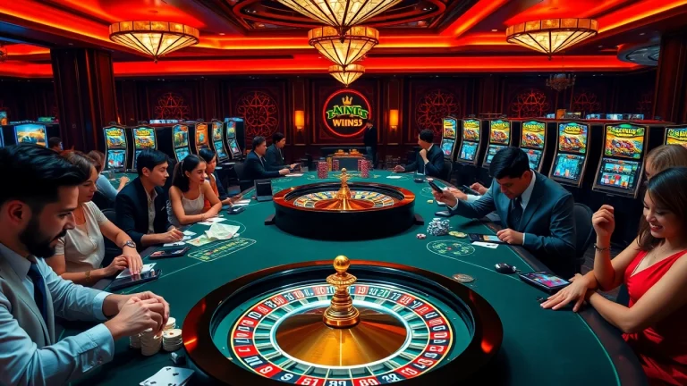 Experience the thrill with Nhà cái win55 at a luxurious casino table full of action.
