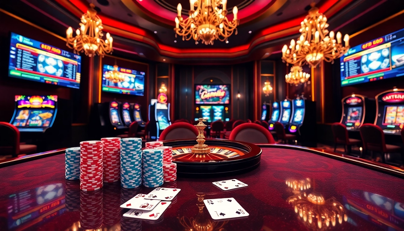 Experience thrilling moments at https://gamemanclub.wiki's online casino with vibrant poker chips and gaming action.