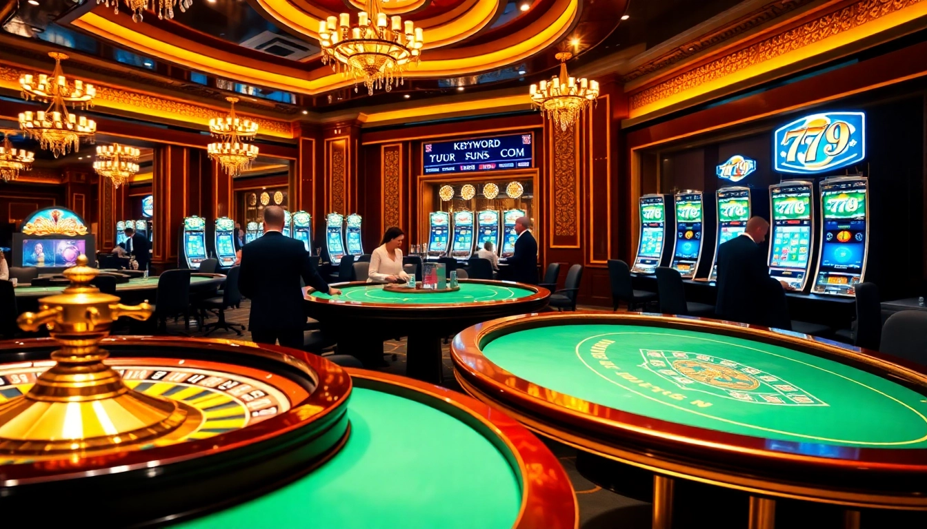 Experience the excitement of gambling at fun79 com with professional players at luxurious casino tables.