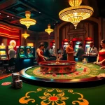 Players enjoying a thrilling game at tha bet casino with vibrant chips and tables.