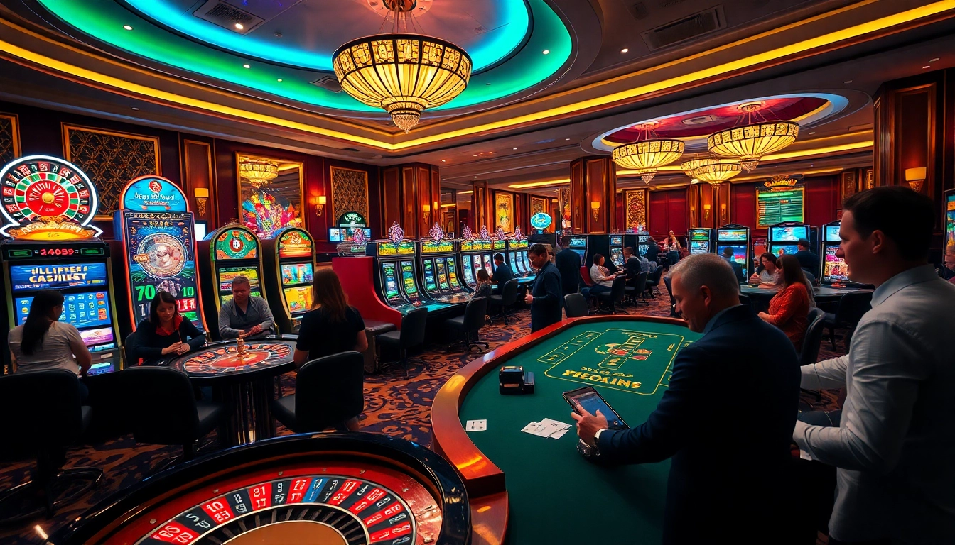 Players enjoying the vibrant atmosphere of gambling at https://kubet77i.ink/ with exciting games and live actions.
